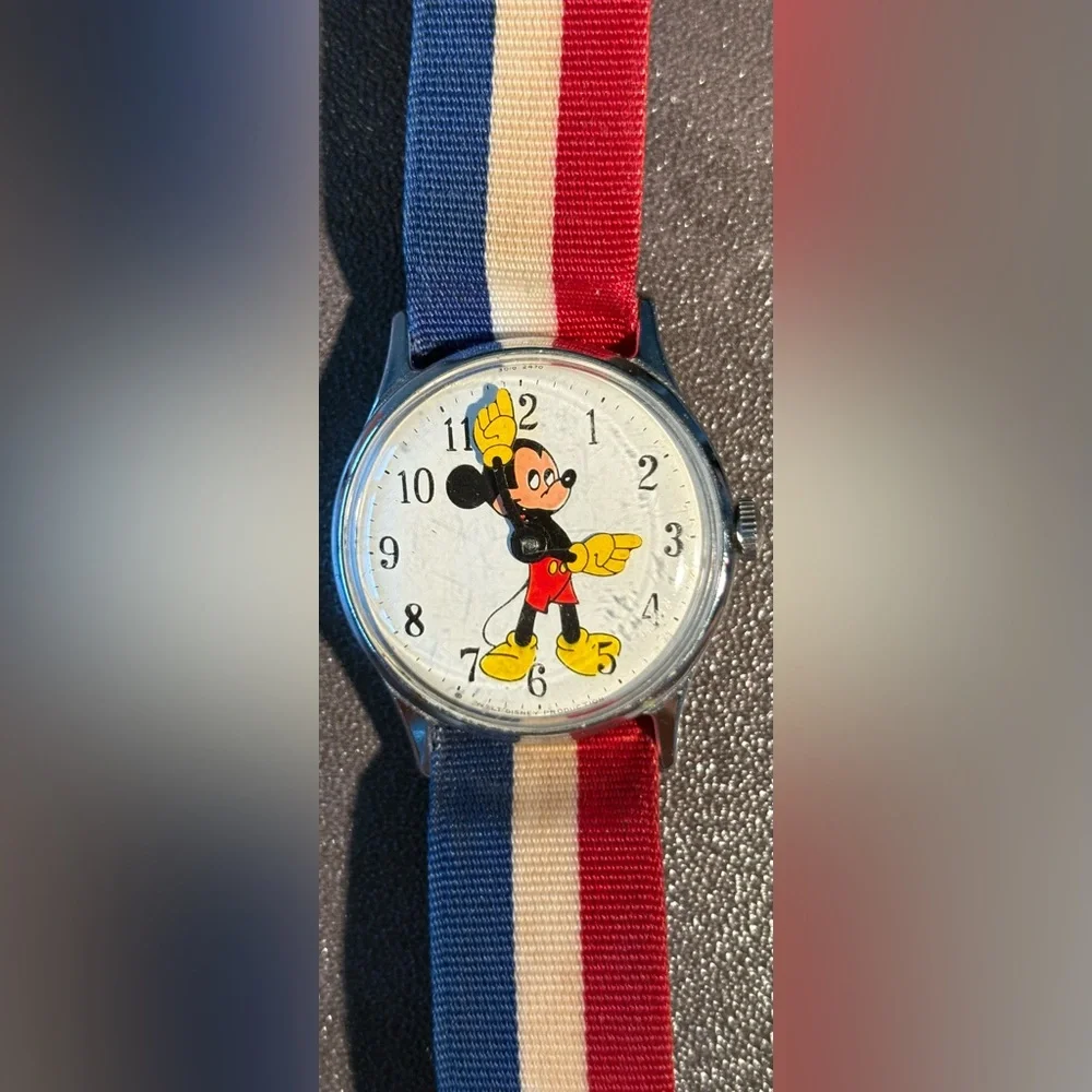 1971 TIMEX Mickey Mouse Watch-NOT TESTED/No Battery